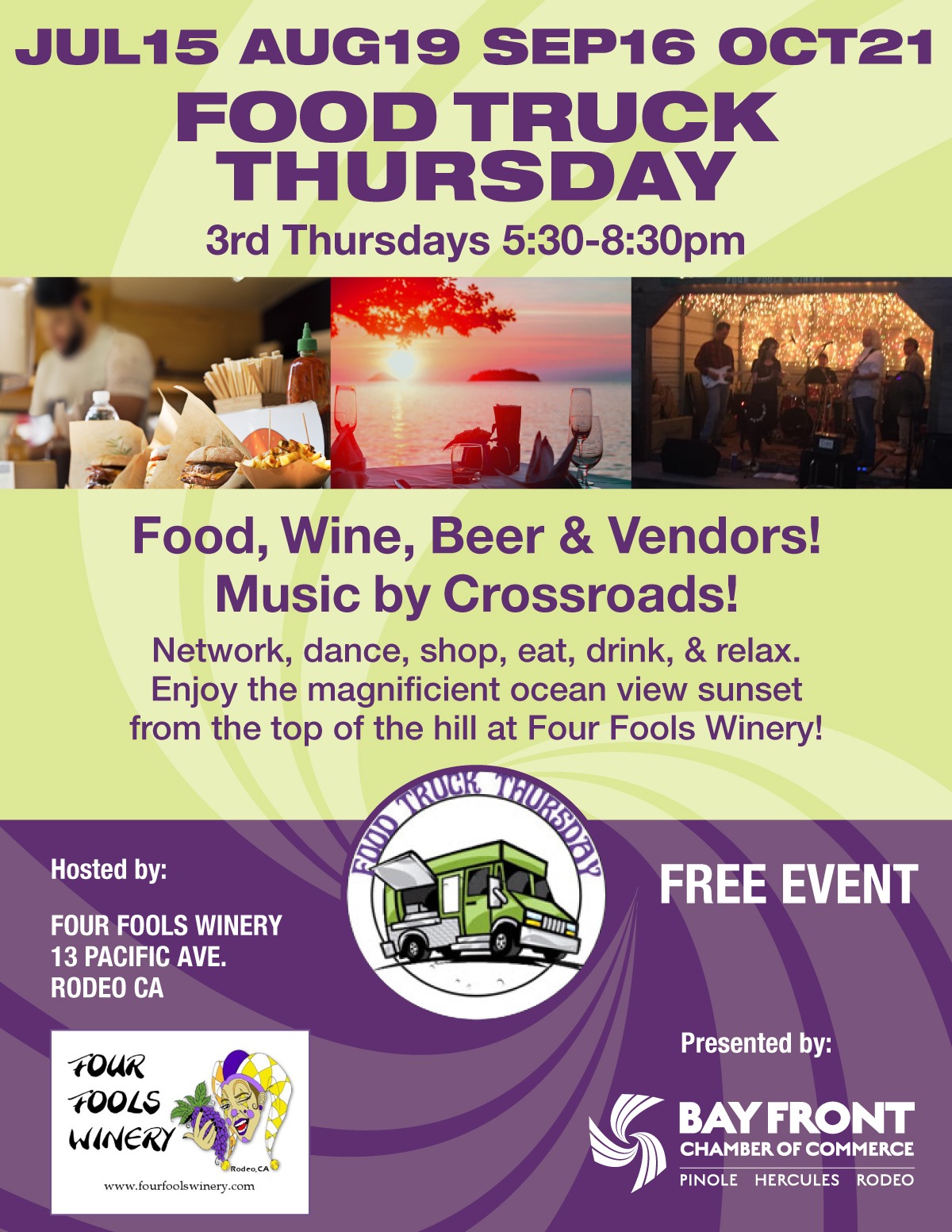 FOOD TRUCK THURSDAY Bay Front Chamber