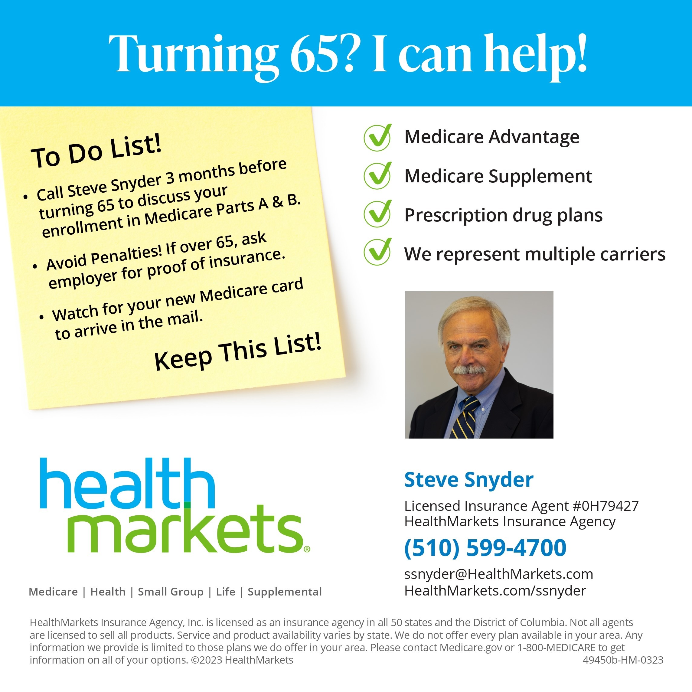 Health Markets Insurance Agency – Steve Snyder